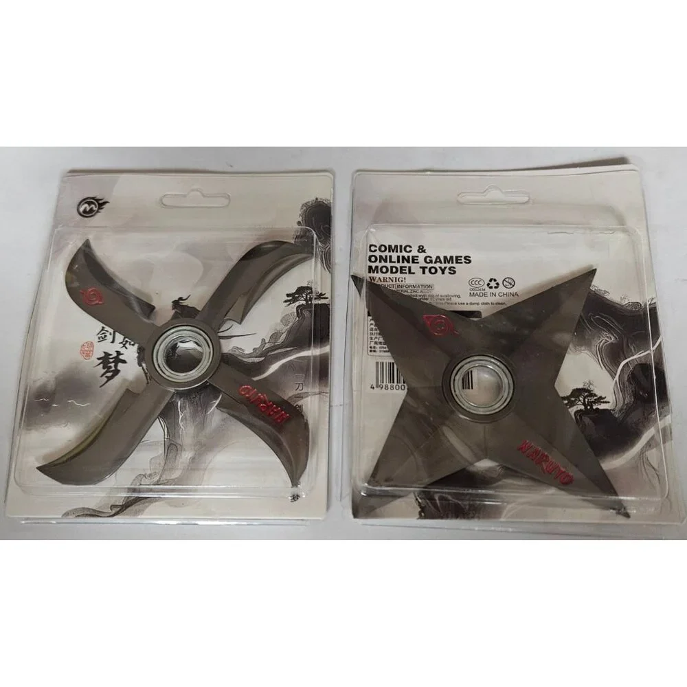 2 Pack Rotating Metal Fidget Spinners for Stress Relief Anxiety Focus 5